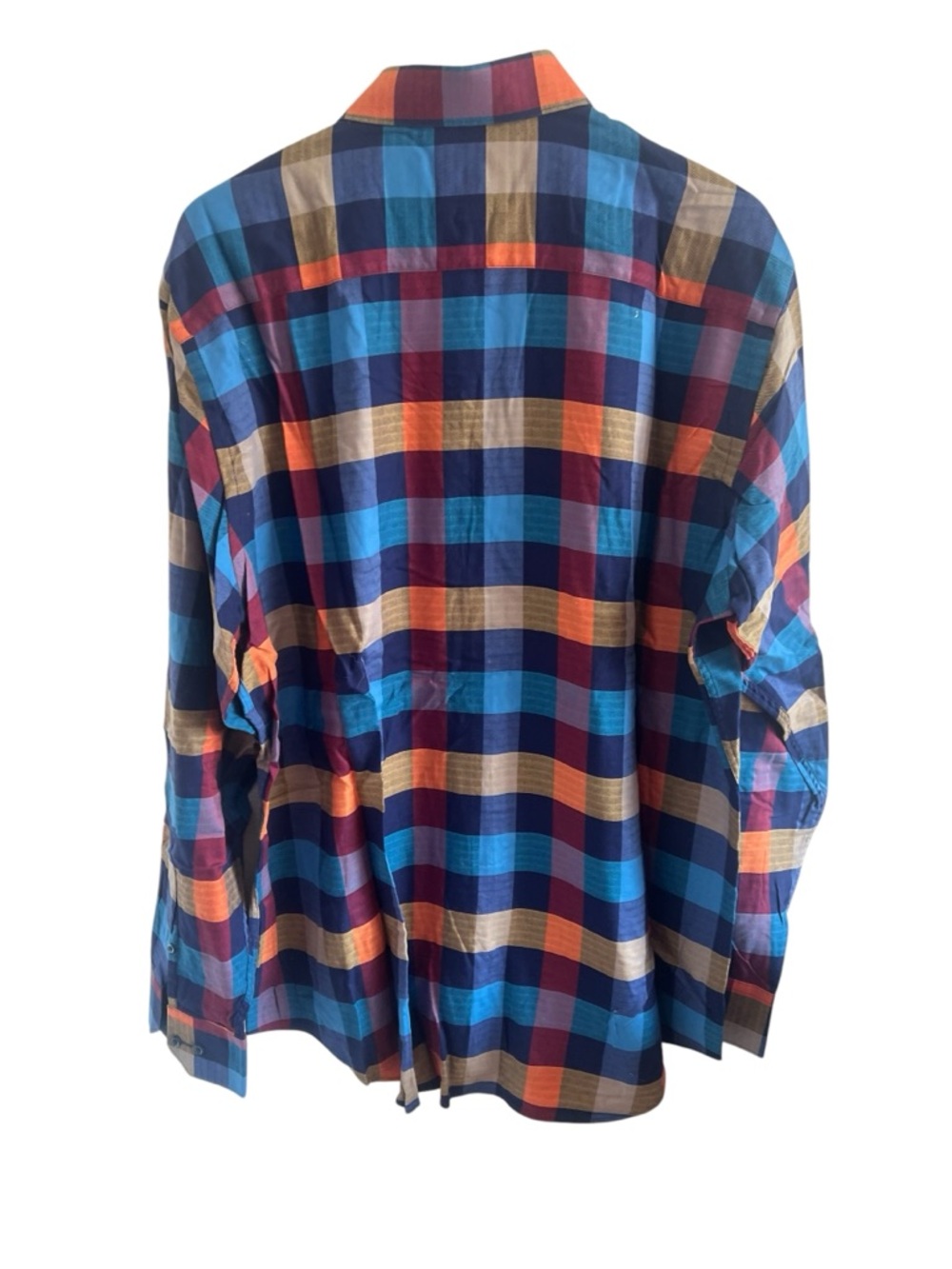 Bugatchi Unmo Multicolor Classic Plaid Button-Down Shirt - Picture 3 of 4